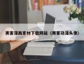 阳江黑客漫画素材下载网站（黑客动漫头像）